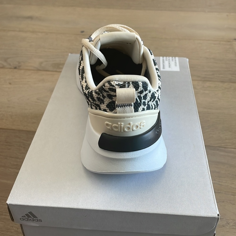 Adidas Black & Cream Leopard Racer TR21 Sneakers - Picture 5 of 8